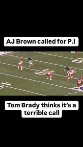 On a 4th down conversion attempt the Eagles throw to AJ Brown and he gets flagged for offensive pass interference. Tom Brady strongly disagreed with the call. Super Bowl LIX off to a great start for the Chiefs! | Rate the Refs