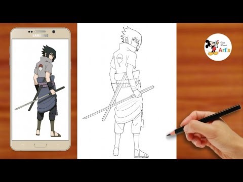 How To Draw Sasuke Uchiha Full Body || Easy Naruto Drawing Step By Step