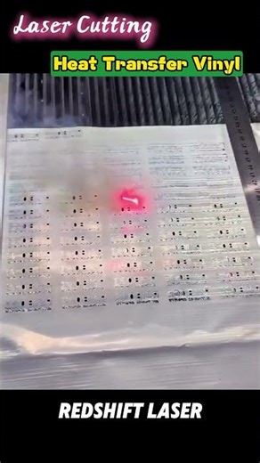 Cutting Heat Transfer Vinyl with CO2 Galvo Laser ⚡ Ultra-Fast & Clean!