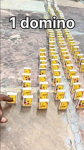 1 Domino Falling to 100 Dominoes Falling!