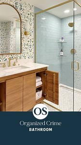 Organized Crime, Episode 3: Bathroom ✨ ❗️Avoid these 5 mistakes when organizing your bathroom: 1. Don’t hang onto expired medications and toiletries. You don’t want to risk using expired products - toss them safely in the trash! For expired medications and prescriptions, check with your local pharmacy about safely disposing them. 2. Avoid keeping daily-use items in multiple spaces. Save time in your morning routine by keeping items like skincare, deodorant, and toothpaste all in the same area! 3