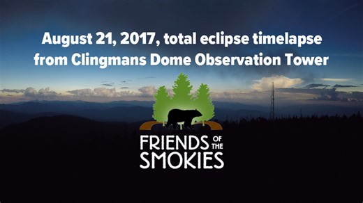 Totally check out this timelapse of the 2017 total eclipse from the observation tower at Clingmans Dome. It's sped up from a total of six minutes of video. In our totally biased opinion, the 2017 eclipse in Great Smoky Mountains National Park was an eclipse experience to eclipse all eclipses. Totally. 🌞 We'd totally love to see your pics of the 2017 eclipse in the Smokies. #eclipse2017 #eclipse2024 #eclipse | Friends of Great Smoky Mountains National Park