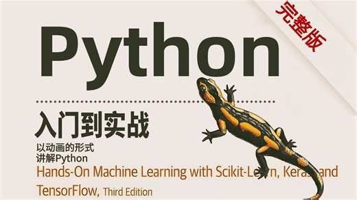 Python编程基础《动画讲编程》2025年最新完整版全套视频教程！以动画的形式开始教学从算法到实战项目，覆盖编写程序、自动化办公等，还学不会我退出IT圈！