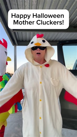 It was extremely comical this morning getting these mother Cluckers to school! Happy Halloween! #halloween #farmwifefarmlife #chickens | Nikki - The Farm Wife The Farm Life