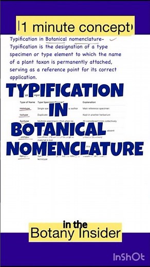 Types in Botanical Nomenclature | The Easiest Explanation Ever!