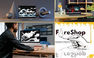 Set of 5 Digital Desktop Wallpapers | Exclusive Digital Art - Etsy