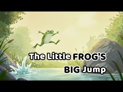 The Little Frog’s Big Jump 🐸 | Moral Story for Kids 💚