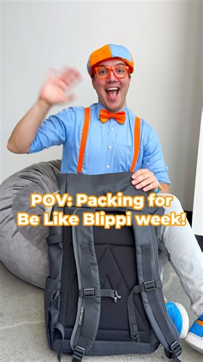 Blippi on Instagram: "Packing essentials for my #BeLikeBlippi road trip! 🎒 Got my gear for each city, but the most important item? My Blippi Tonie and Toniebox from @tonies.us because every adventure needs the perfect soundtrack! 🎵"