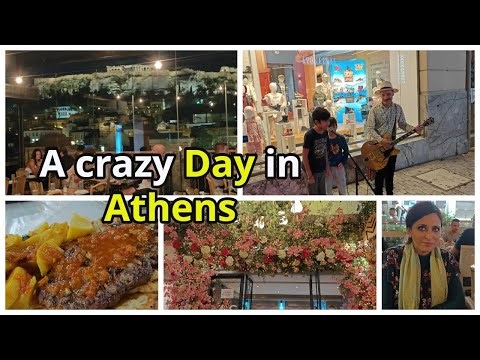 A Crazy Day in Athens! Food, Shopping & City Vibes