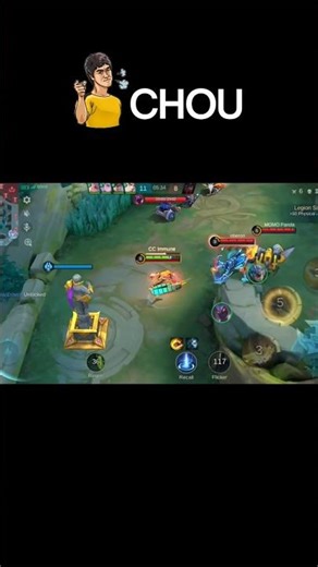 STUN CHOU IS SMOOTH🔥 #chou #chougameplay #choumontage #mlbbcreatorcamp #choubestmoment #choou #braxy