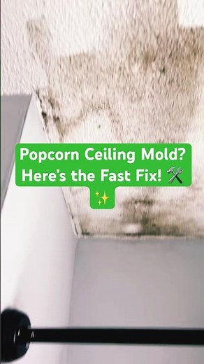 Popcorn Ceiling Mold? 🧼✨ Safe & Easy Cleaning Hack!