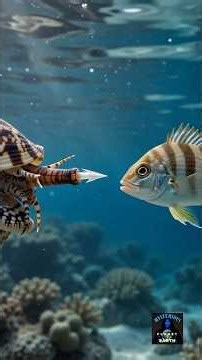 The Sea Snail With a Deadly Harpoon! 🐌☠️ #nature #facts #fromthedepths
