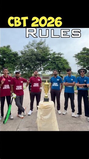 CBT 2026 - Rules Explained 🥳🙂 #cbt #cricket #youtubeshorts