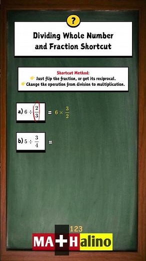 Divide Whole Numbers & Fractions FAST! 🚀 | Math Shortcut for Exams