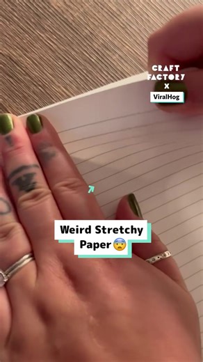 We found some mysterious stretchy paper 😮📝 | Craft Factory