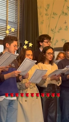 Harriman Institute on Instagram: "MARS students Jordan Dickens and Sofia Gibson added to the festivities with their performance of this Alla Pugacheva classic"