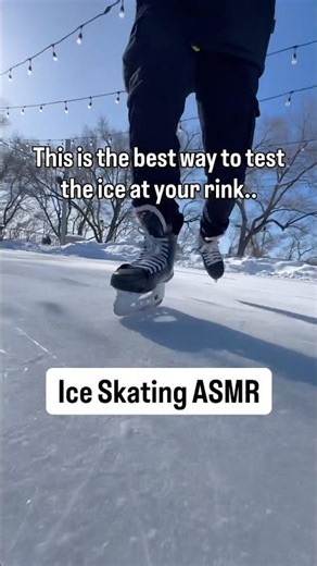 Ice Skating ASMR 🥶😱 #iceskating #asmr #winter #shorts