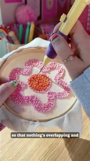Learn how to punch needle with @allyblaireco 🧶🌸✨