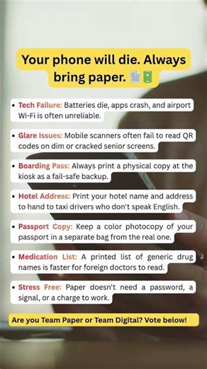 Why You Should Print Your Ticket 📄 #TravelTips