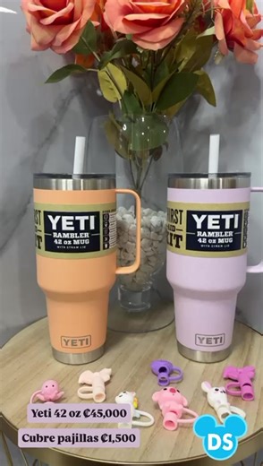 Vasos Yeti cubre pajillas ✨ Prácticos, resistentes y con mucho estilo. 📲 8888-1215 / 8899-5003 #yeti #fyp #parati