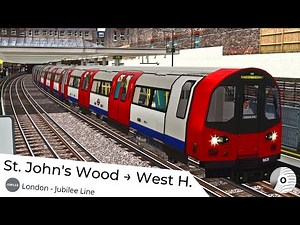 OpenBVE - ST. JOHN'S WOOD to WEST HAMPSTEAD (London Underground - Jubilee Line)