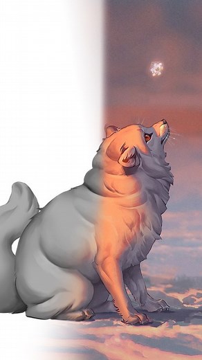 Anna Podedworna on Instagram: "Progress shots of my arctic fox piece. Hopefully, some of you will find it helpful. If you have any questions about the stages, ask away! #fox #wip #tutorial #artprocess"