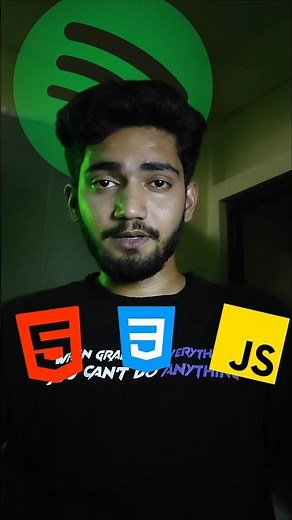 DAY 2 OF CREATING SPOTIFY CLONE USING HTML CSS AND JAVASCRIPT #shortvideo #shorts