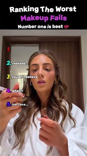 Ranking The Worst Makeup Fails (Part 3) #shorts