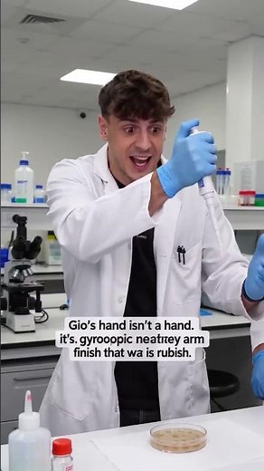 There is a "humanoid robotic arm" in our laboratory.