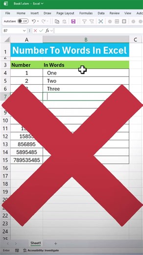 Convert Number to Words in Seconds! 🔥 Excel & Google Sheets Smart Trick #excel #excelshorts #shorts