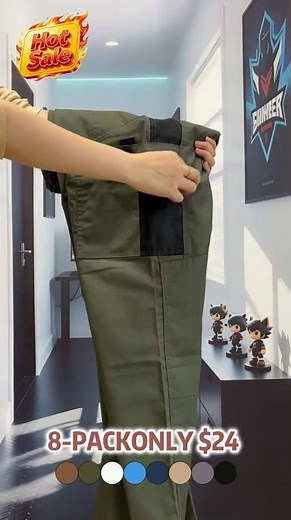 Men's 10-Pack Unisex 10-Pocket Heavy Duty zipper waterproof tactical Work Pants