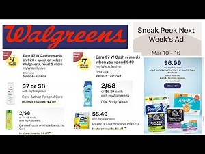 Walgreens Weekly Ad Preview 3/10 - 3/16