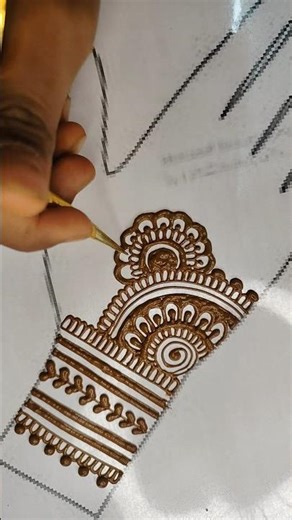 Simple front hand design ☺️🥰✨ #simple#front#hand#mehndi#design#shorts