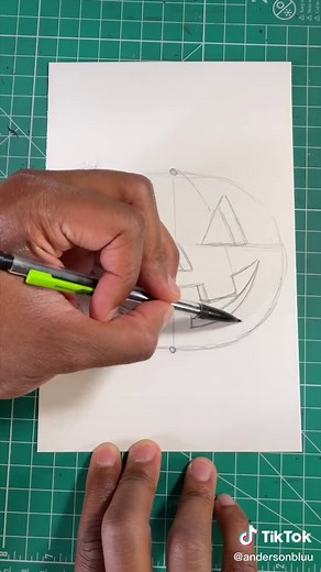 Easy Way To Draw A Jack O Lantern