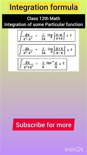 integration formula|#maths #mathematics #integration #mathformula #shorts