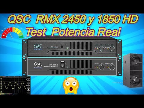 TEST DE POTENCIA💪🏽 AMPLIFICADOR QSC RMX 2450 -💥 1850 HD
