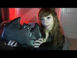 Leather ASMR with Zippers | Leather jacket and bag | zippers and tapping with leather sounds #asmr