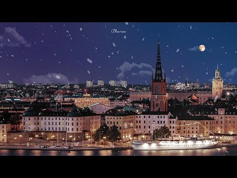 Snowy city ambience ❄ Design making tutorial