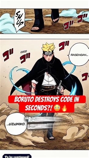 Boruto DESTROYS Code in Seconds?! 😳🔥 #boruto #naruto #anime #animeshorts #edit #manga