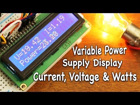 Variable Power Supply Display For Current, Voltage & watts