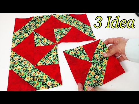 3 Genius Patchwork Ideas for Beginners | Easy sewing technique