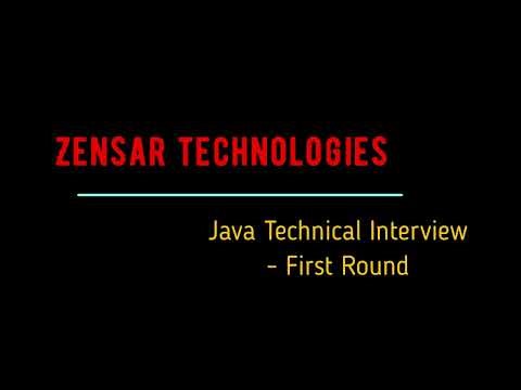 Java and Spring Boot Microservices, First round technical Interview - Zensar Technology - Selected