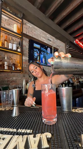 The Whiskey Priest | NJ Sports Bar 🏈 on Instagram: "Monday Happy Hour is calling…🍹 Come behind the bar as we mix up a classic SOTB (Sex on the Beach). Fresh, fruity, and just the right amount of fun—this one always hits."