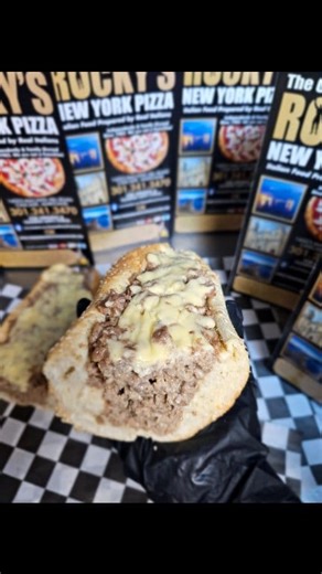 4.3K views · 48 reactions | Cheesesteak made with Cooper Sharp cheese, a brand popular in the Philadelphia area...try our cooper sharp cheesesteak one of the best around, triple meat,and triple cooper sharp all is made in one best roll from Philly..naturally on Liscio's roll, with onions or without  | The Original Rocky's Pizza Cascade & Creative Kitchen | Facebook