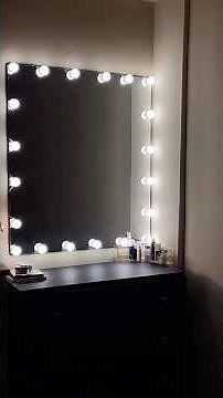 DIY Hollywood Vanity Mirror🛠️😍 #diy #vanity #mirror #hollywood