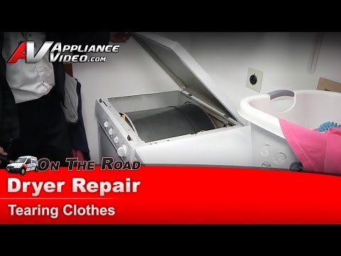 GE Dryer Repair - Tearing Clothes - Drum Glide