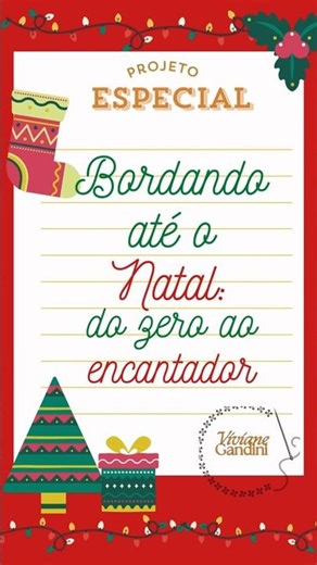 Bordando até o Natal: do zero ao encantador! #bordadosamaoparainiciantes #bordado #bordadoamao