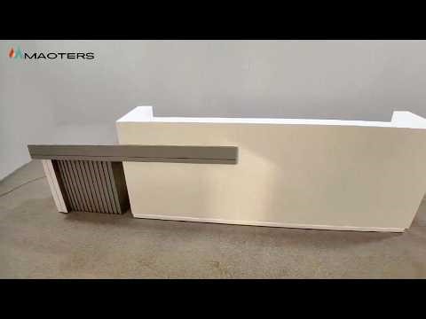 142" Grand Asymmetrical Reception Desk – Statement Piece for Spacious Entrances!