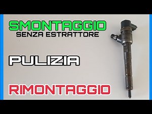 Disassembly of the injectors of the Fiat Grande Punto 1.3 Multijet