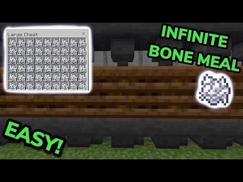 BEST BONE MEAL FARM TUTORIAL in Minecraft Bedrock (MCPE/Xbox/PS/Switch/PC)
